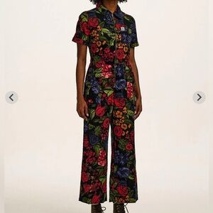 Lucy & Yak Ragan cotton jumpsuit in Maria floral print